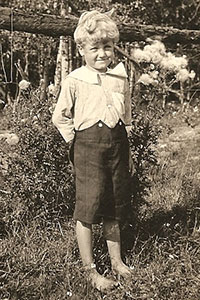 Wendall Thomas Scofield at age 5, about 1923